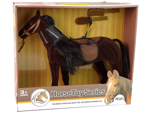 Braunes Pferd Figur Kämmen Zubehör