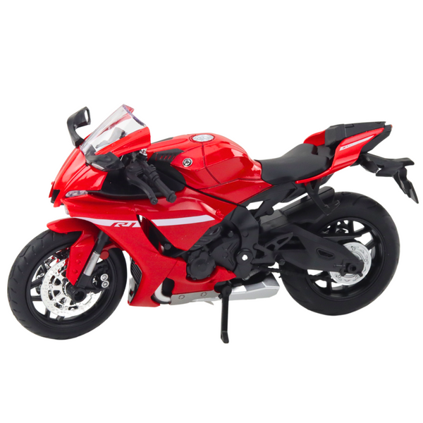 Sports Motorcycle Metal Lights Sounds Red R1 1:12