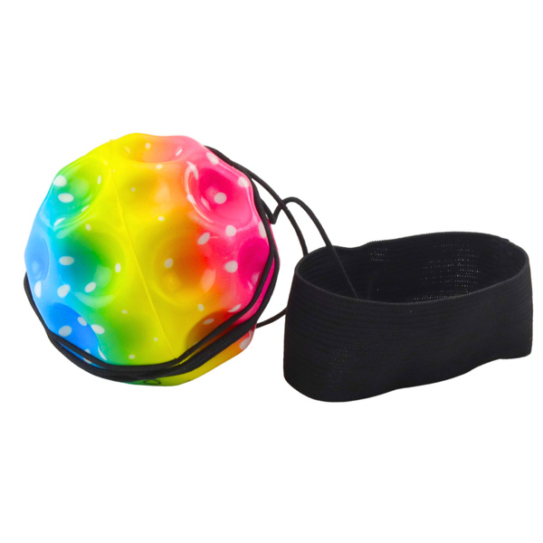 Moon Ball on Elastic Band for Dexterity Exercises, 6.5 cm indentations