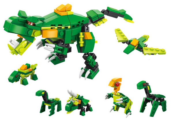 Construction Blocks Dinosaurs 6in1 DIY Dinosaur Set 160 pcs.