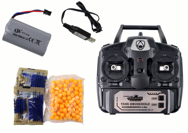 RC Tank 1:18 Cannon Smoke Shield Sounds Brown