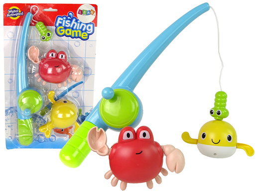 Fish Catching Bathing Set Fishing Rod Screw-on Crab