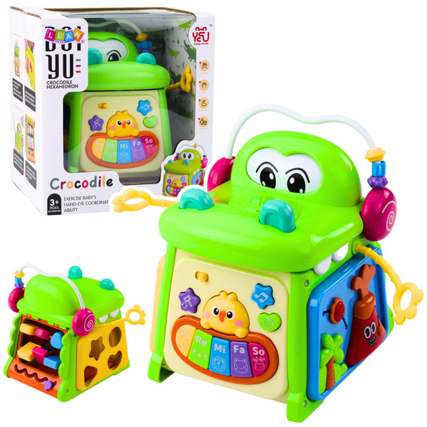 Interactive Educational Cube Sorter Piano Sensory Crocodile