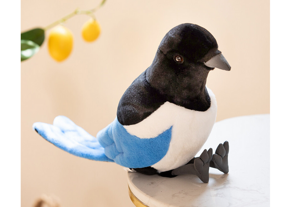 Plush Mascot Eurasian Magpie Blue 30cm