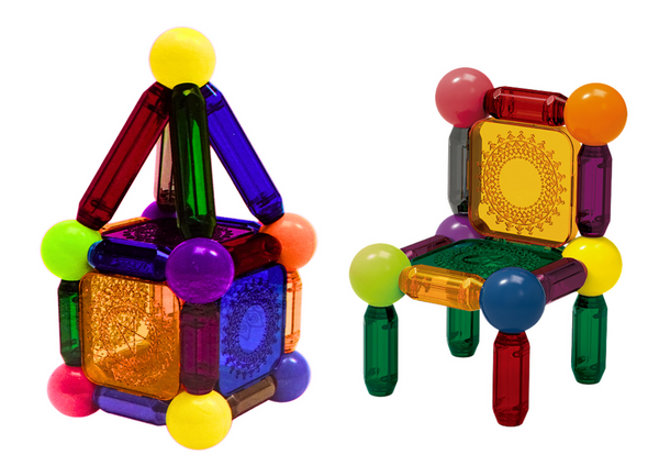 Set of Magnetic Blocks with Illumination, 32 Elements