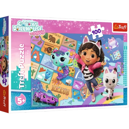 Puzzle 100 - Friendship in the Cat Dome Gabby Trefl 16515