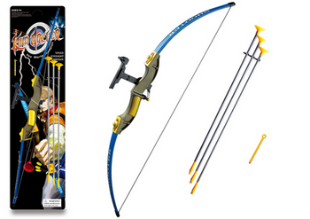 Bow With Arrow Disc Archer Shooting Set Arcade Toy