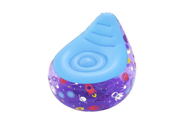 Kosmos LED aufblasbarer Stuhl 72 x 72 x 64 Bestway 75122 Lila