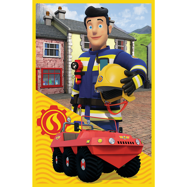 Puzzle - 3x50 - Fireman Sam Fire Station Crew Trefl 34880