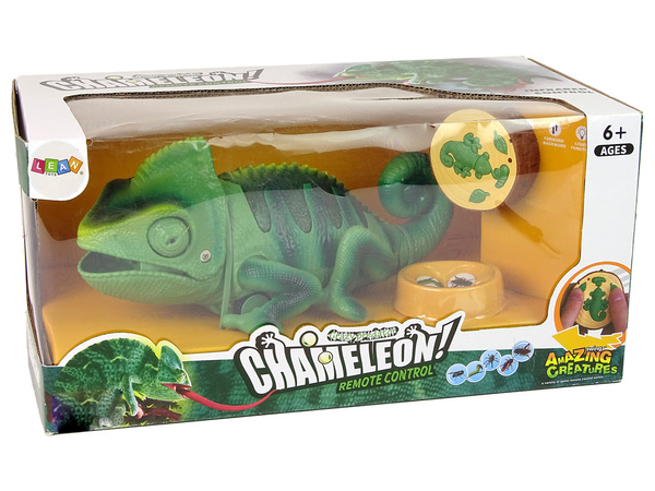 Remote Controlled Chameleon Green Light 28 cm