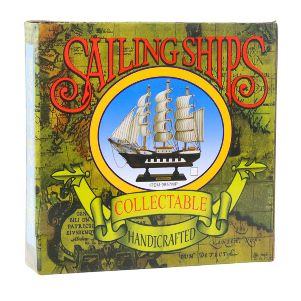 Collectible Decorative Model Sailing Ship Red 24x23cm