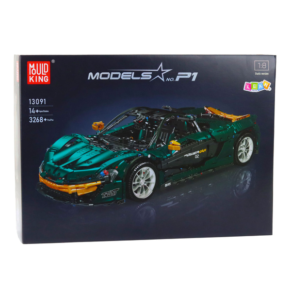Construction Bricks Sports Car Green 1:8 P1 3268pcs