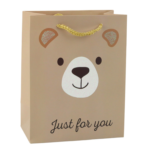 Paper Gift Bag Animals Glitter 23 x 18 x 10.5 cm