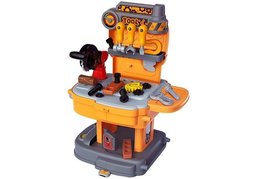 Werkzeugset Rucksack Workshop Orange und Grau