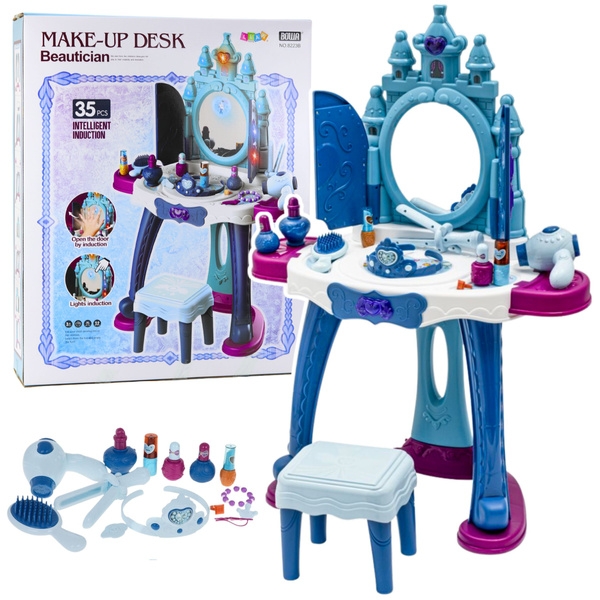 Ice Princess Interactive Dressing Table Mirror Stool Accessories 35 pcs.