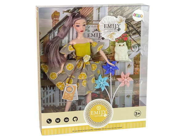 Emily Doll with Windmill Cat For Kids