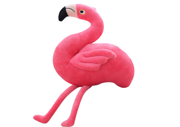 Rosa Flamingo-Plüschmaskottchen 25 cm