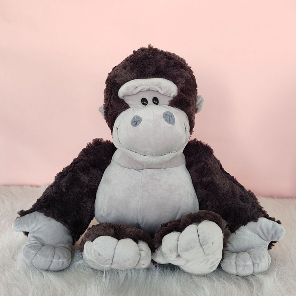 Plüsch Maskottchen Kuscheltier Gorilla Dunkelgrau 22cm