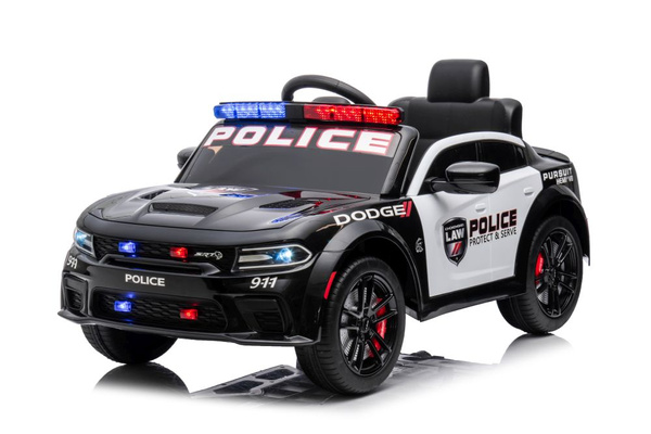 Batterieauto Dodge Charger Police Schwarz
