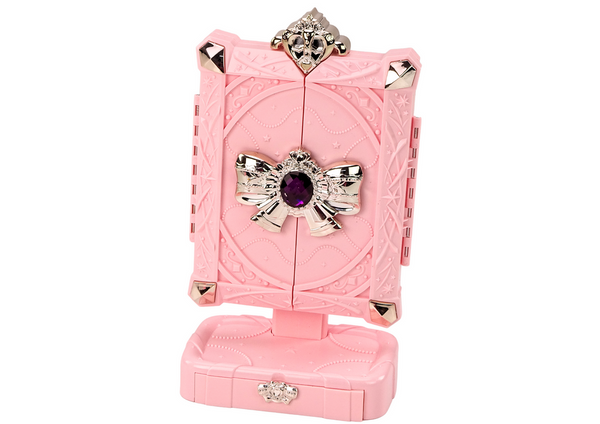 Beauty-Set, Spiegel auf verstellbarem Ständer, Rosa