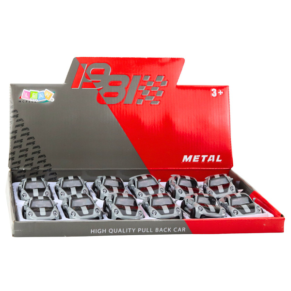 Rennwagen aus Metall mit zu öffnenden Türen, grauer GTRS 1:43