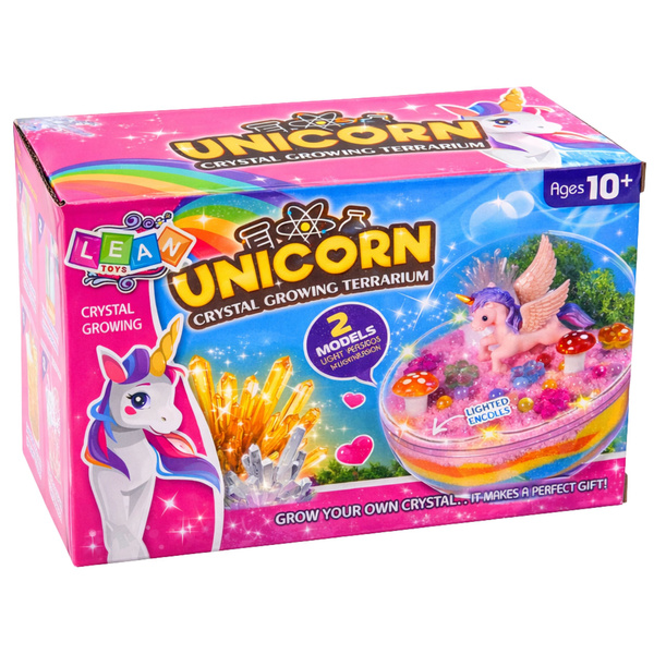 2-in-1 DIY Creative Kit: Unicorn Terrarium for Crystal Growing
