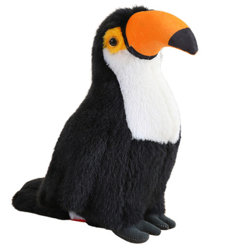 Plush Toucan Bird Plush Toy Mascot Cuddly Toy White 35cm