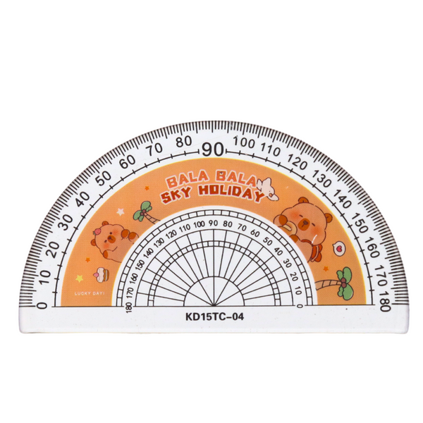 Satz geometrischer Werkzeuge, Capybara-Lineal, Winkelmesser, Quadrate, 4 Stück
