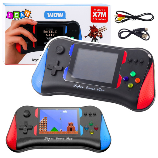 X7M Portable Electronic Console 500 Games Two-Player Mode 3.5 Inch