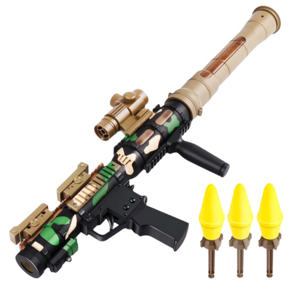 Military Set Military Bazooka RPG Helmet Tracza Foam Bullets