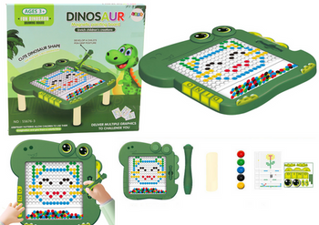 Educational Magnetic Board Dinosaur Pad Puzzle Green