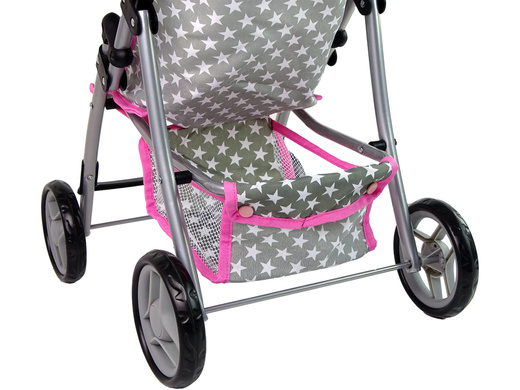 Puppenwagen Kinderwagen Rosa Sterne