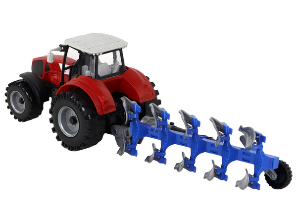 Tractor With Friction Drive Green Plow