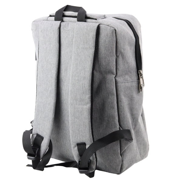 City Business Rucksack USB Mittelfach Grau 14L 40cm