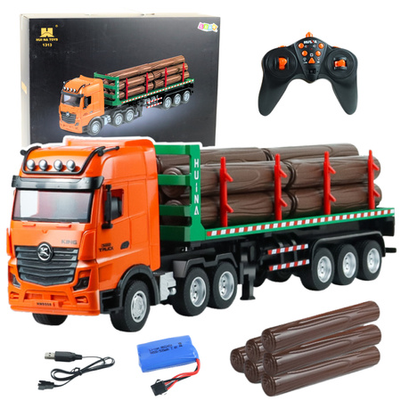 Remote Controlled Timber Transporter Truck RC Huina 1:18