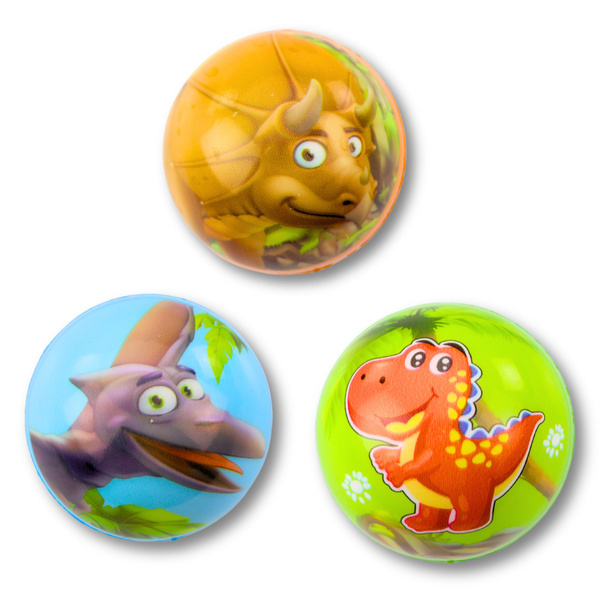 Foam Bouncy Ball Dinosaurs 6.5 cm