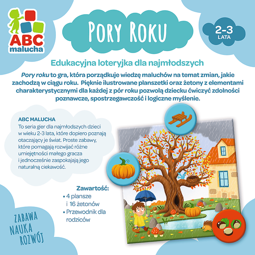 Gra edukacyjna dla dzieci Pory Roku ABC Malucha Trefl 01941