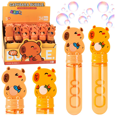 Capybara Seifenblasen, 3 Löcher für Seifenblasen, 35 ml Mischung