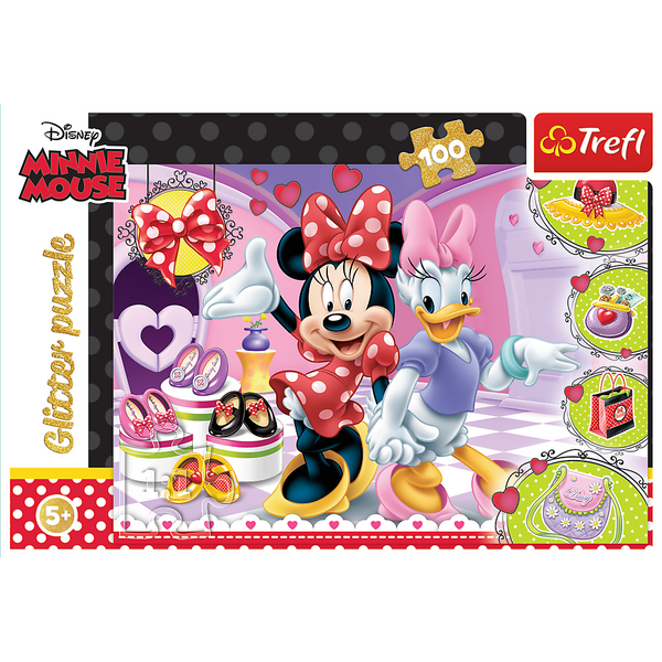 Puzzle 100 pcs. Minnie and glitter Trefl 14820