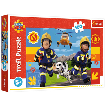 Puzzle 100 - The ever-helpful Fireman Sam Trefl 16518