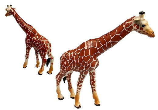 Giraffen Figuren Pädagogische Familie 3 Teile + Afrika Hintergrund