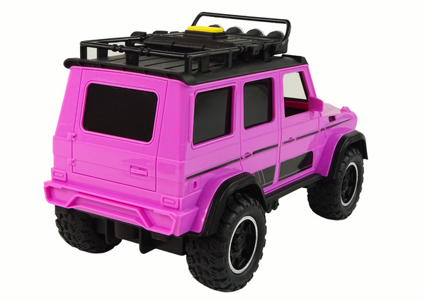 Geländewagen 1:14 mit Friktionsantrieb, Pink