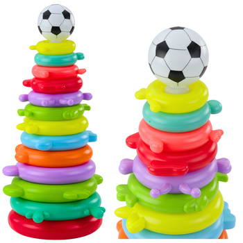 Educational Pyramid Puzzle Ball Stickers 13 Levels Colorful