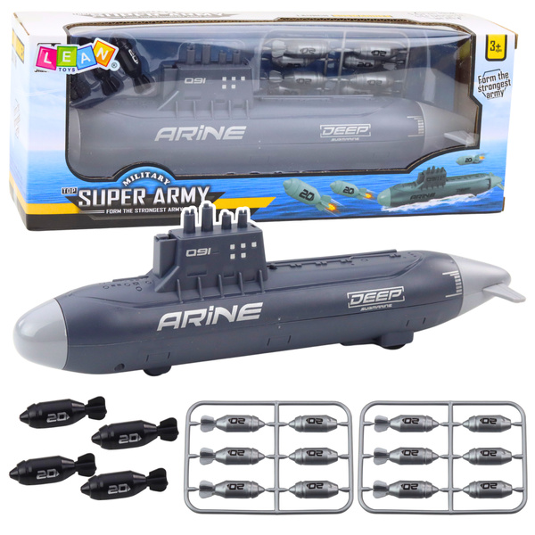 Ship Submarine Torpedo Shooting Drive Dark Gray 28cm