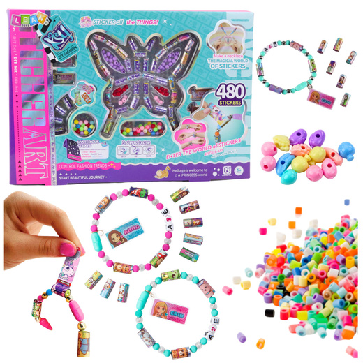 Creative Jewelry Making Kit Beads 480 Stickers