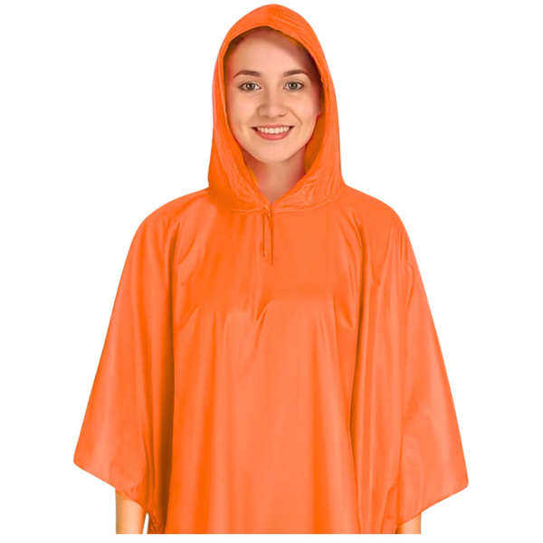 Reusable Raincoat Orange 132 x 203 cm
