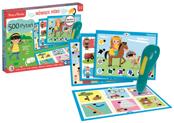 Talking Pen 500 Questions Polish Language Clementoni 50782