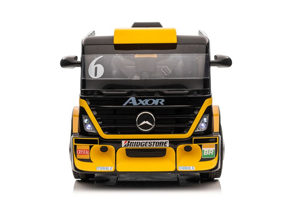 Battery Car Mercedes XMX622B Semi-trailer Yellow LCD