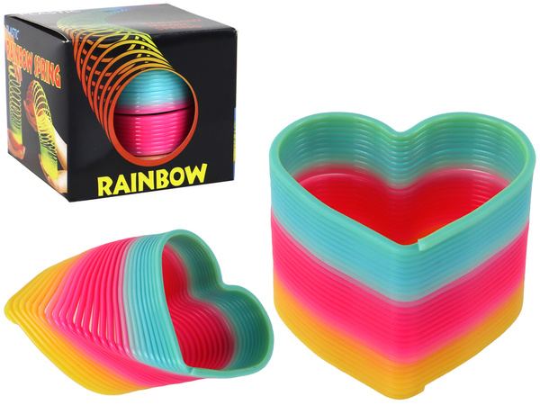 Ikonisches Regenbogen-Frühlings-Herz-Beruhigungsgerät, 6 cm