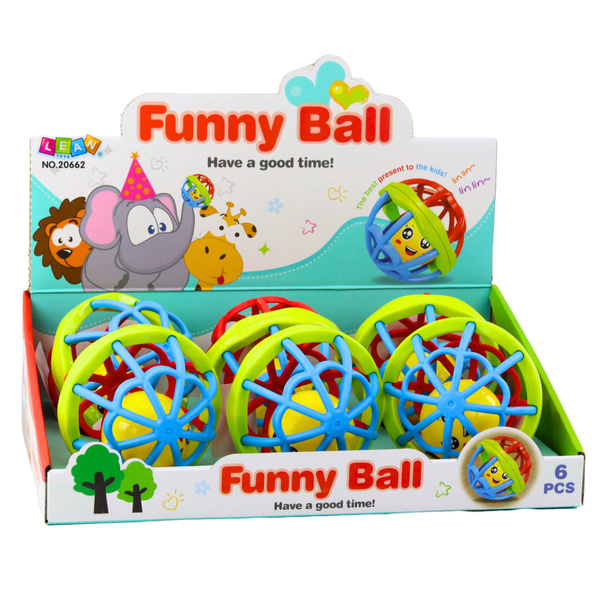 Ball mit Rassel Sensory Gummi Elastisch Bunt